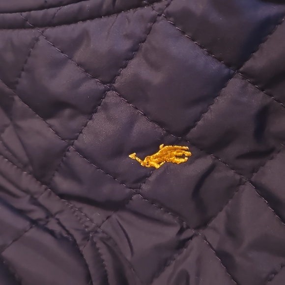 Ralph Lauren Hooded Barn Bunting. Fleece lined. Navy Blue. Size 9 months. EUC!!! - Picture 2 of 5